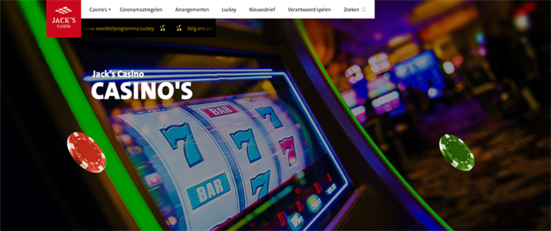 Jacks Casino's website